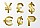 Golden Currency Symbols Free Vector