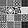 Vector Monochrome Geometric Seamless Pattern Design