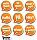 Speech Bubble Stickers with Greeting Messages Vector Pack 