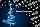 Merry Christmas Wallpaper with Sparkle Pine Tree and Snowflakes Vector