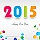 Happy New Year 2015 Colorful Vector Background Design