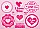 Pink Love Stamps Vector