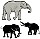 Vector Elephant Image