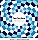 Abstract Blue Checkered Optical Illusion Backdrop Vector