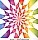Star Optical Illusion Rainbow Background Vector
