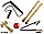 Japanese Vector: Truncheon, Bilboquet, Bamboo Flute