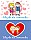 Vector Valentine's Day Card with Love Couples