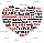 Love Heart Shape Word Cloud Vector Illustration