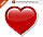 Lovely Red Shiny Valentine's Heart Free Vector Illustration