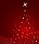 Vector Red Christmas Background with Stars
