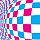 Warped Checkered Pattern Background Design