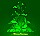 Abstract Green Christmas Tree Vector Graphic