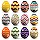 Colorful Easter Eggs with Zigzag Pattern