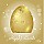 Golden Easter Egg Background Vector
